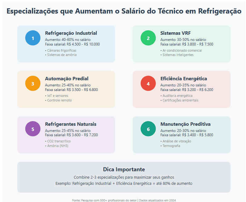 quanto ganha um técnico em refrigeração